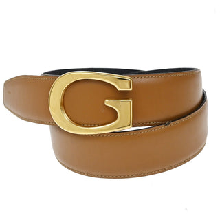 Gucci Vintage Interlocking G Reversible Belt Leather