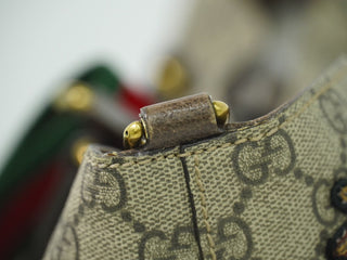 Gucci Courrier Convertible Soft Open Tote GG Coated Canvas with Applique