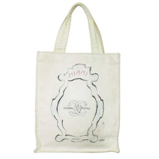 Chanel Cruise Tote Printed Canvas