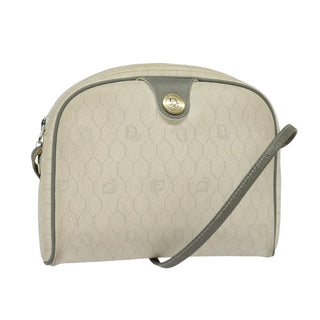 Christian Dior Vintage Honeycomb Shoulder Bag Canvas