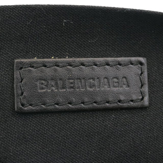Balenciaga Navy Pochette Canvas and Leather