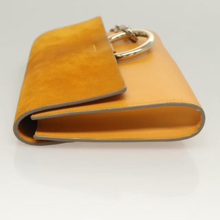 Chloe Faye Clutch Leather and Suede