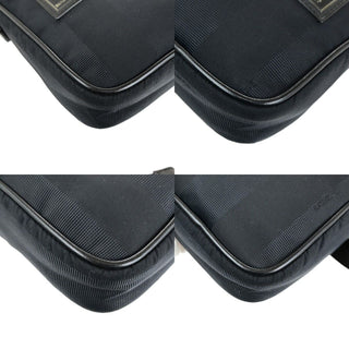 Fendi Logo Patch Messenger Bag Pequin Nylon
