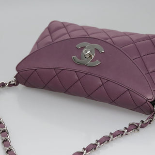 Chanel Crescent Chain Shoulder Bag Quilted Lambskin