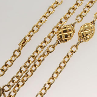 Chanel CC Quilted Medallion Chain Belt Metal