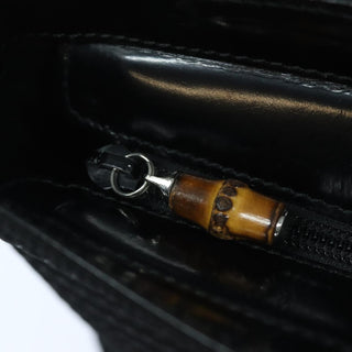 Gucci Vintage Bamboo Handle Tote Canvas