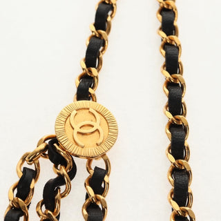 Chanel Vintage Multi-Chain Medallion Belt Metal and Leather