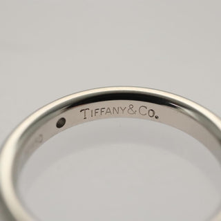 Tiffany & Co. Elsa Peretti 1 Diamond Stacking Band Ring 950 Platinum with Diamond