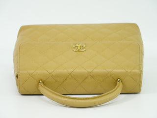 Chanel Coco Top Handle Bag Quilted Caviar