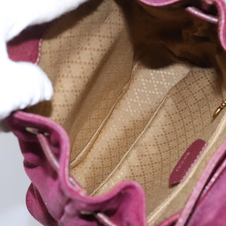 Gucci Vintage Bamboo Backpack Suede