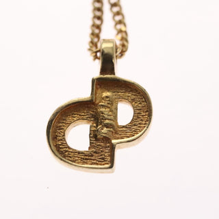 Christian Dior CD Pendant Necklace Metal