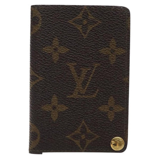 Louis Vuitton Porte Cartes Pression Card Case Monogram Canvas