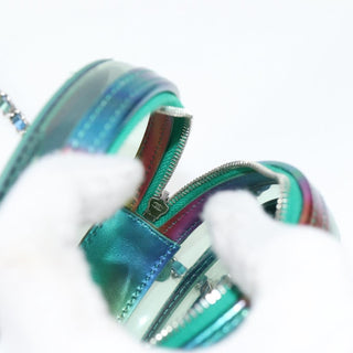 Chanel Filigree Round Clutch with Chain Vinyl