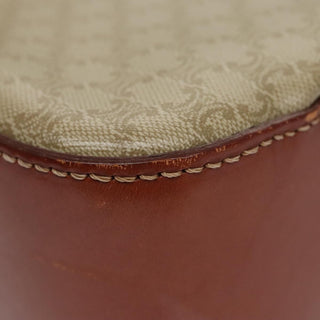 Celine Vintage Convertible Top Handle Bag Macadam Coated Canvas