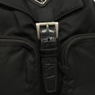 Prada Double Front Pocket Backpack Tessuto