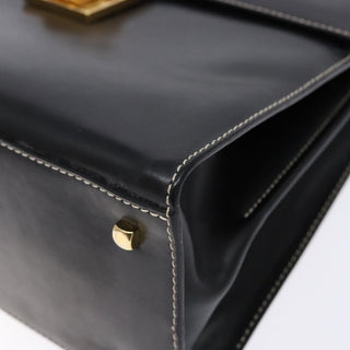 Salvatore Ferragamo Gancini Convertible Top Handle Bag Leather