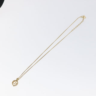 Christian Dior CD Pendant Necklace Gold-plated