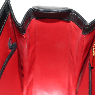 Gucci Vintage Convertible Bamboo Top Handle Bag Leather