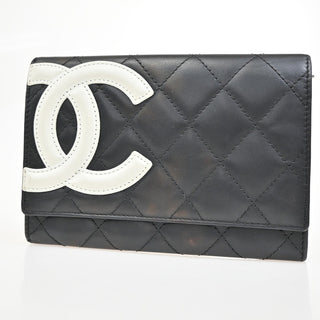 Chanel Cambon Bifold Wallet Quilted Lambskin