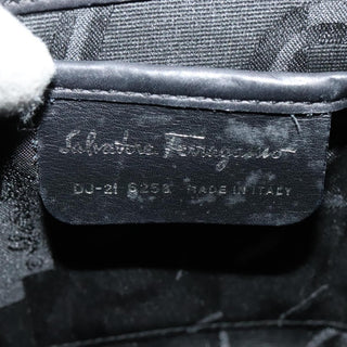 Salvatore Ferragamo Gancini Flap Drawstring Backpack Leather