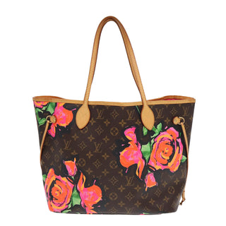 Louis Vuitton Neverfull Tote Limited Edition Monogram Roses