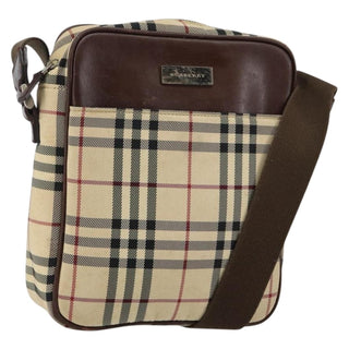 Burberry Zip Messenger Bag Nova check Canvas and Leather