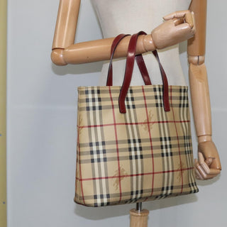 Burberry Top Handle Tote Haymarket Coated Canvas