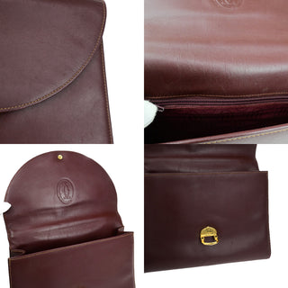 cartier Must de cartier 2C logo Hand Bag Leather