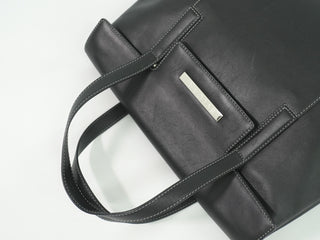 Bvlgari Embellished Logo Tote Bag Leather