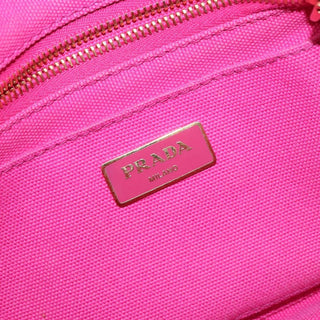 Prada Canapa Open Tote Canvas