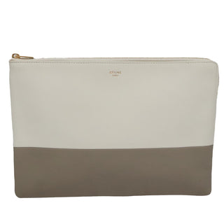 Celine Bicolor Solo Clutch Leather