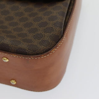 Celine Vintage Convertible Top Handle Bag Macadam Coated Canvas