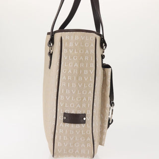 Bvlgari B.Zero1 Logomania Bag Canvas with Leather