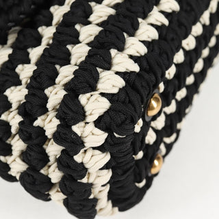 Salvatore Ferragamo Margot Satchel Braided Fabric