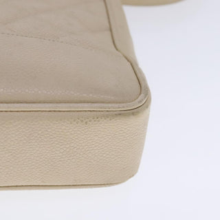 Chanel Vintage Slit Pocket Shoulder Bag Quilted Caviar