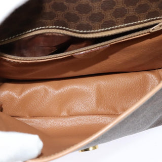 Celine Vintage Macadam Shoulder Bag Canvas and Leather