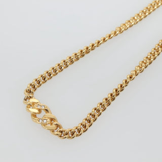 Christian Dior CD Pendant Necklace Gold-plated