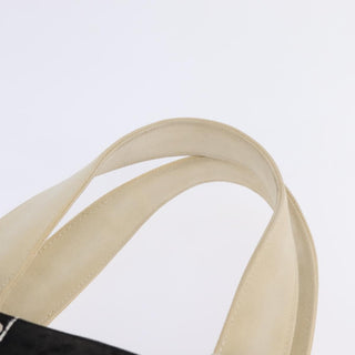 Chanel Chocolate Bar CC Logo Tote Canvas