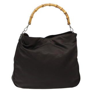 Gucci Vintage Bamboo Shoulder Bag Nylon