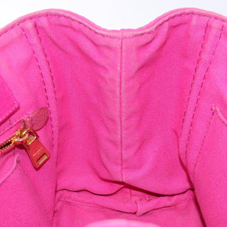 Prada Canapa Open Tote Canvas