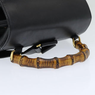 Gucci Vintage Bamboo Backpack Leather
