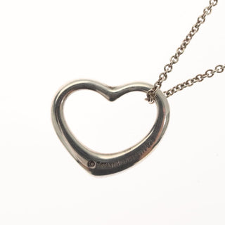 Tiffany & Co. Elsa Peretti Open Heart Pendant Necklace Sterling Silver
