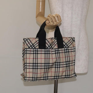 Burberry Nova Check Tote Nylon
