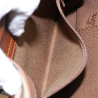 Burberry Nova Check Tote Canvas and Leather