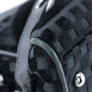 Chanel CC checkered shoulder bag Velvet