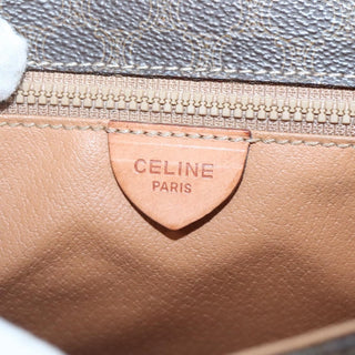 Celine Vintage Macadam Shoulder Bag Canvas