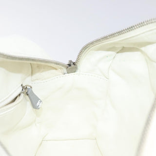 Chanel Vintage Logo Bowler Bag Quilted Canvas