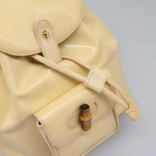 Gucci Vintage Bamboo Backpack Patent