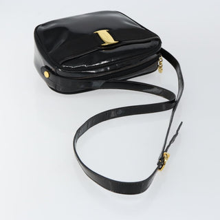 Salvatore Ferragamo Vala Shoulder Bag Patent Leather