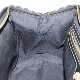 Fendi Vintage Pequin Boston Bag Coated Canvas